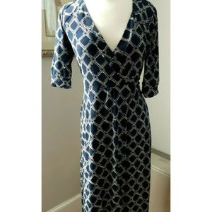 Fun & Flirty Navy Wrap Dress